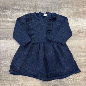 Sparkly Navy Blue H&M Toddler Girls Dress